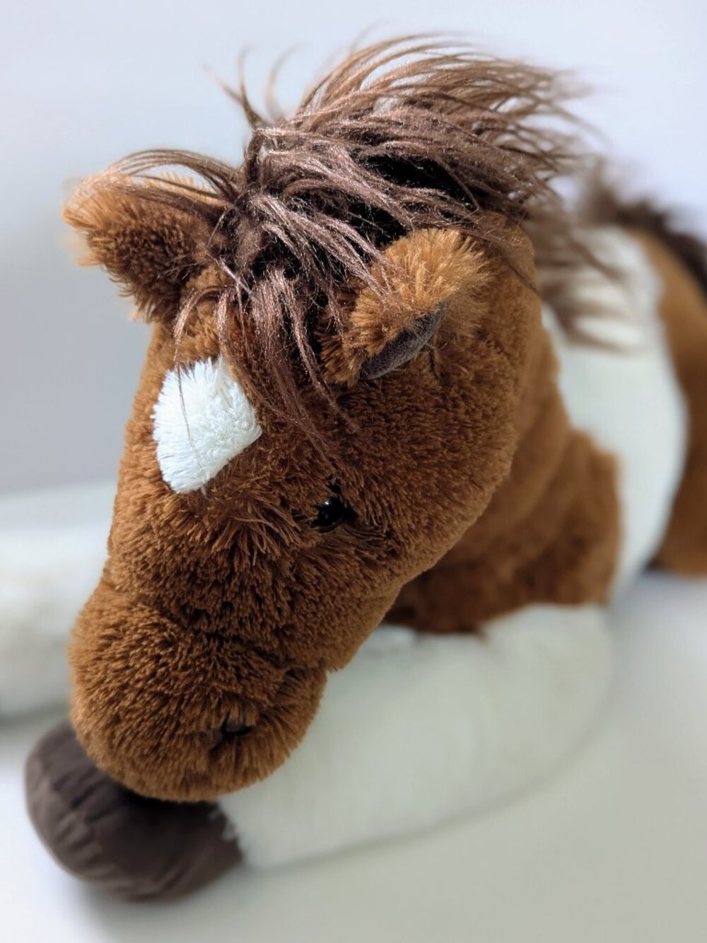 Goffa Large Pinto Horse Plush 31" Stuffed Animal